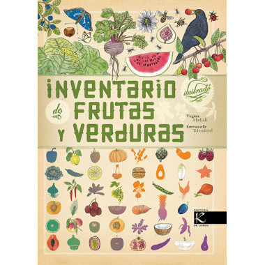 Inventario ilustrado de frutas y verduras