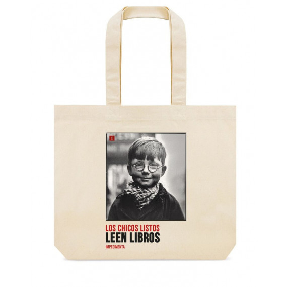 BOLSA DE TELA "LOS CHICOS LISTOS LEEN LIBROS"