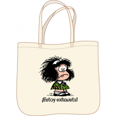 BOLSA MAFALDA TOTE BAG ESTOY EXHAUSTA