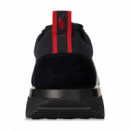 TRAIN 89 RIB-SNEAKERS-LOW TOP LACE BLACK