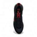 TRAIN 89 RIB-SNEAKERS-LOW TOP LACE BLACK