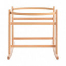 Soporte Capazo Balancin Madera Natural