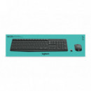 Teclado + Raton LOGITECH MK235 Wireless Negro