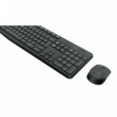 Teclado + Raton LOGITECH MK235 Wireless Negro