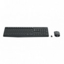 Teclado + Raton LOGITECH MK235 Wireless Negro