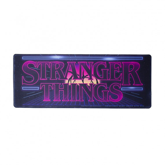 Alfombrilla Xl Sobremesa Stranger Things Logo Arcade 30 X 80 Cm
