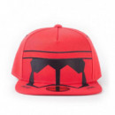 Gorra Star Wars Trooper Rojo Visera Plana