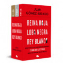 TRILOGIA REINA ROJA (PACK CON: REINA ROJA   LOBA NEGRA   REY BLANCO)