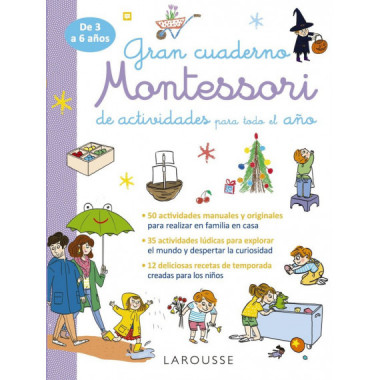 GRAN CUADERNO MONTESSORI DE ACTIVIDADES PARA TODO EL A�O