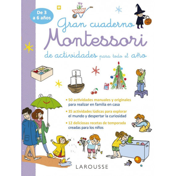 GRAN CUADERNO MONTESSORI DE ACTIVIDADES PARA TODO EL A�O