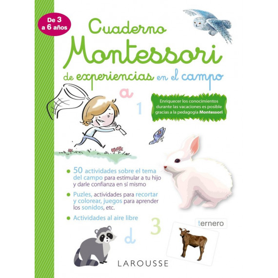 Cuaderno Montessori de experiencias en el campo