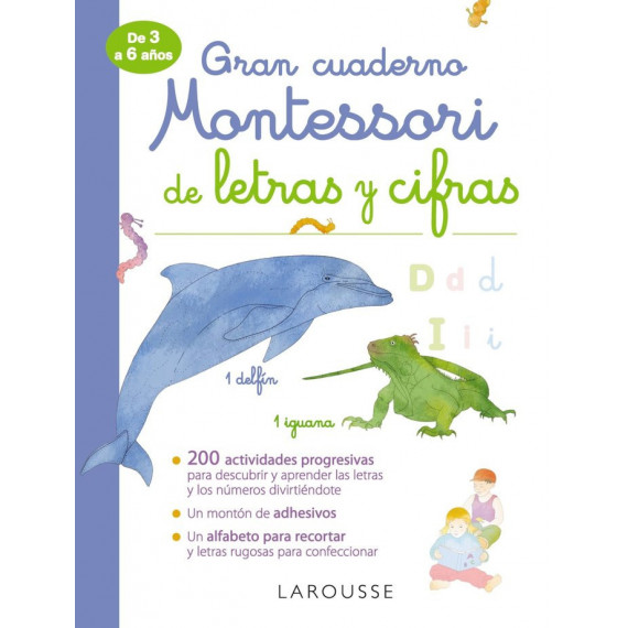 Gran cuaderno Montessori de letras y cifras