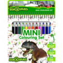 DINOSAURIOS MINI LIBRO CON LAPICES