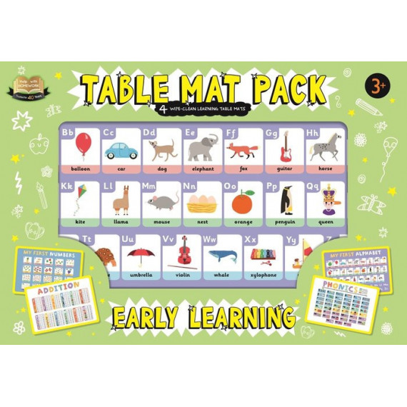 TABLE MAT PACK: EARLY LEARNING