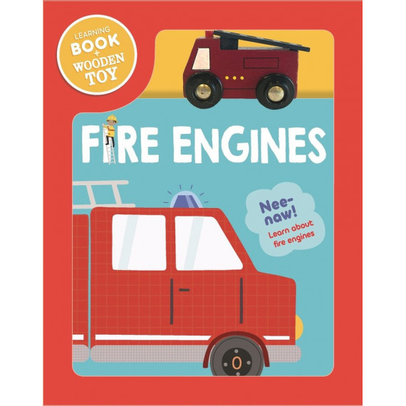 FIRE ENGINE WOODEN VEHICLE SET
