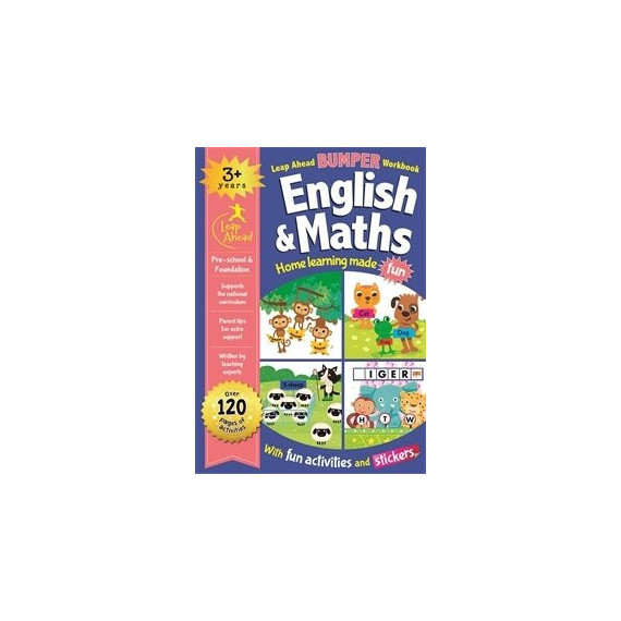 LEAP AHEAD BUMPER WORKBOOK: 3 YEARS ENGLISH & MATHS