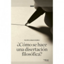 COMO SE HACE UNA DISERTACION FILOSOFICA