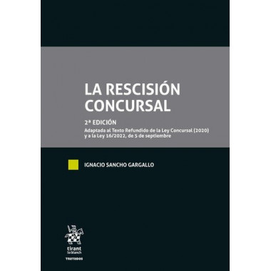 RESCISION CONCURSAL,LA 2� EDICION