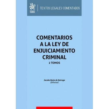COMENTARIOS A LA LEY DE ENJUICIAMIENTO CRIMINAL 2 TOMOS 2023