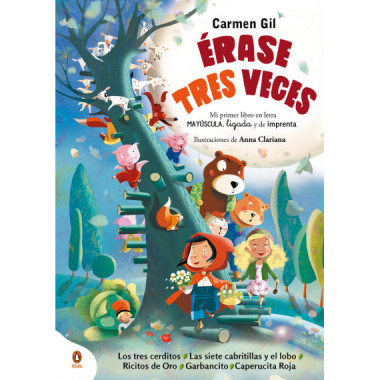 ERASE TRES VECES MI PRIMER LIBRO EN LETRA MAYUSCULA LIGADA Y