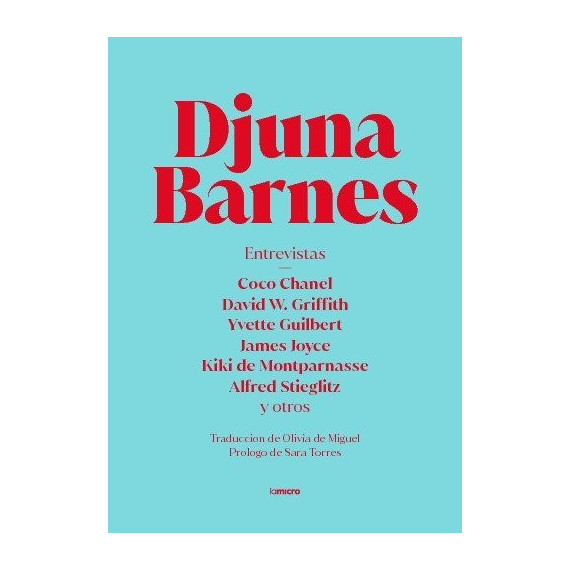 Entrevistas. Djuna Barnes