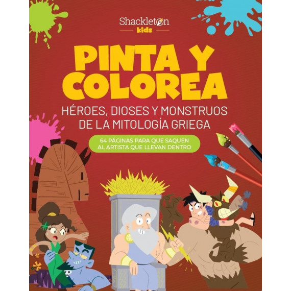PINTA Y COLOREA HEROES, DIOSES Y MONSTRUOS DE LA MITOLOGIA G