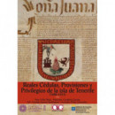Reales c�dulas, provisiones y privilegios de la isla de Tenerife (1496-1531)