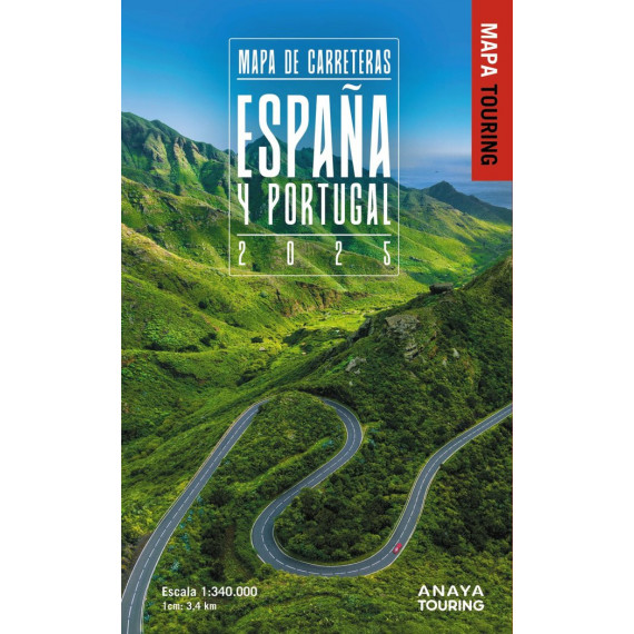 MAPA DE CARRETERAS DE ESPA�A Y PORTUGAL 1:340.000, 2025