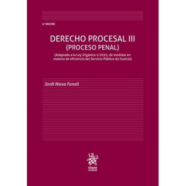 Derecho procesal iii proceso penal 4� edicion