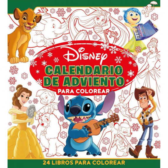 DISNEY. CALENDARIO DE ADVIENTO PARA COLOREAR