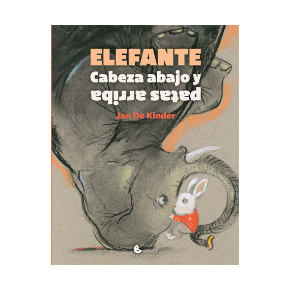 Elefante cabeza abajo y patas arriba