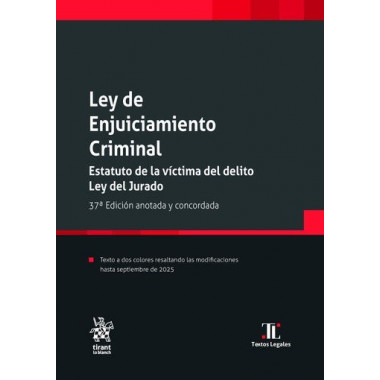 LEY DE ENJUICIAMIENTO CRIMINAL   ESTATUTO DE LA VICTIMA DEL DELITO   LEY DEL JUR