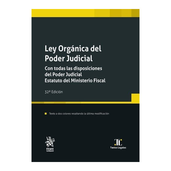 LEY ORGANICA DEL PODER JUDICIAL   CON TODAS LAS DISPOSICIONES DEL PODER JUDICIAL