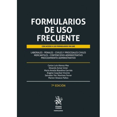 FORMULARIOS DE USO FRECUENTE ( LABORALES - PENALES - CIVILES Y PROCESALES CIVILE