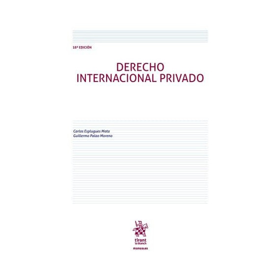 DERECHO INTERNACIONAL PRIVADO 18� EDICION