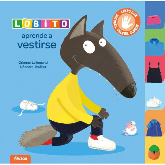 Lobito aprende a vestirse