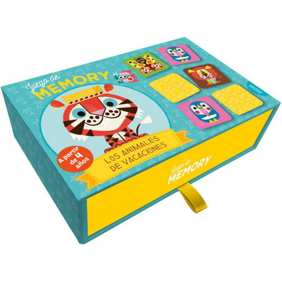 Los animales de vacaciones. juego de memory