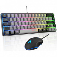 THE G-LAB Combo Hydro: Kit Teclado y Ratón Gaming Rgb