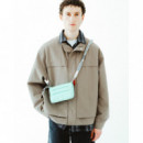 Bolsos Bolso TOPOLOGIE Phone Sacoche 90 Black Tech Sateen