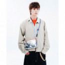 Bolsos Bolso TOPOLOGIE Flat Sacoche Small Black Dry