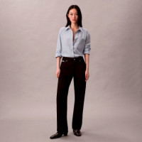 Camisa con botones holgada de popelín