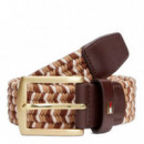 Cinturón Denton con hebilla rectangular