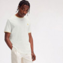 Camiseta con el ribete con dos franjas