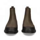 BOTIN MILITAR ELASTICO KAKI/NEGRO