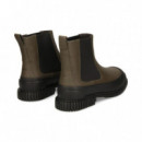 BOTIN MILITAR ELASTICO KAKI/NEGRO