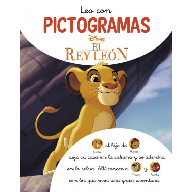 LEO CON PICTOGRAMAS DISNEY. LA HISTORIA DEL REY LEON