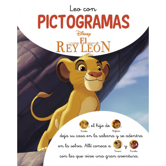 LEO CON PICTOGRAMAS DISNEY. LA HISTORIA DEL REY LEON