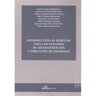 Introducci�n al derecho para los estudios de administraci�n y direcci�n de empresas