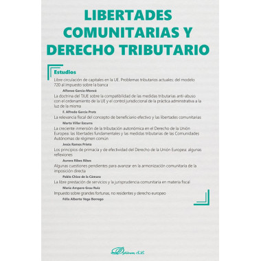 Libertades comunitarias y derecho tributario