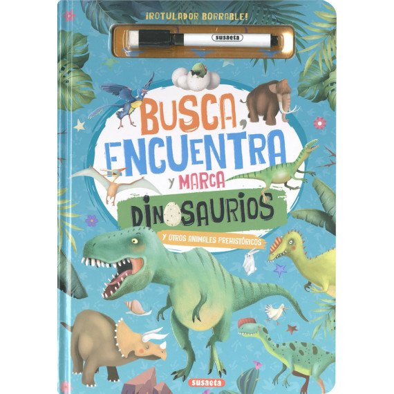 BUSCA, ENCUENTRA Y MARCA DINOSAURIOS Y OTROS ANIMALES PREHISTORICOS
